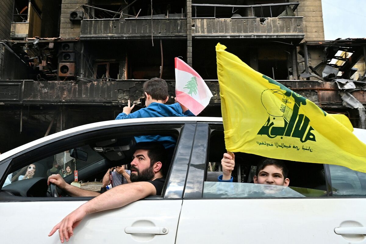 Hezbollah Celebrates Lebanon Ceasefire as Gunfire Erupts in Beirut